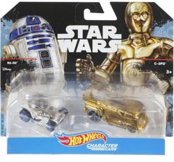 DWUPAK HOT WHEELS STAR WARS POJAZD R2-D2 I C-3PO